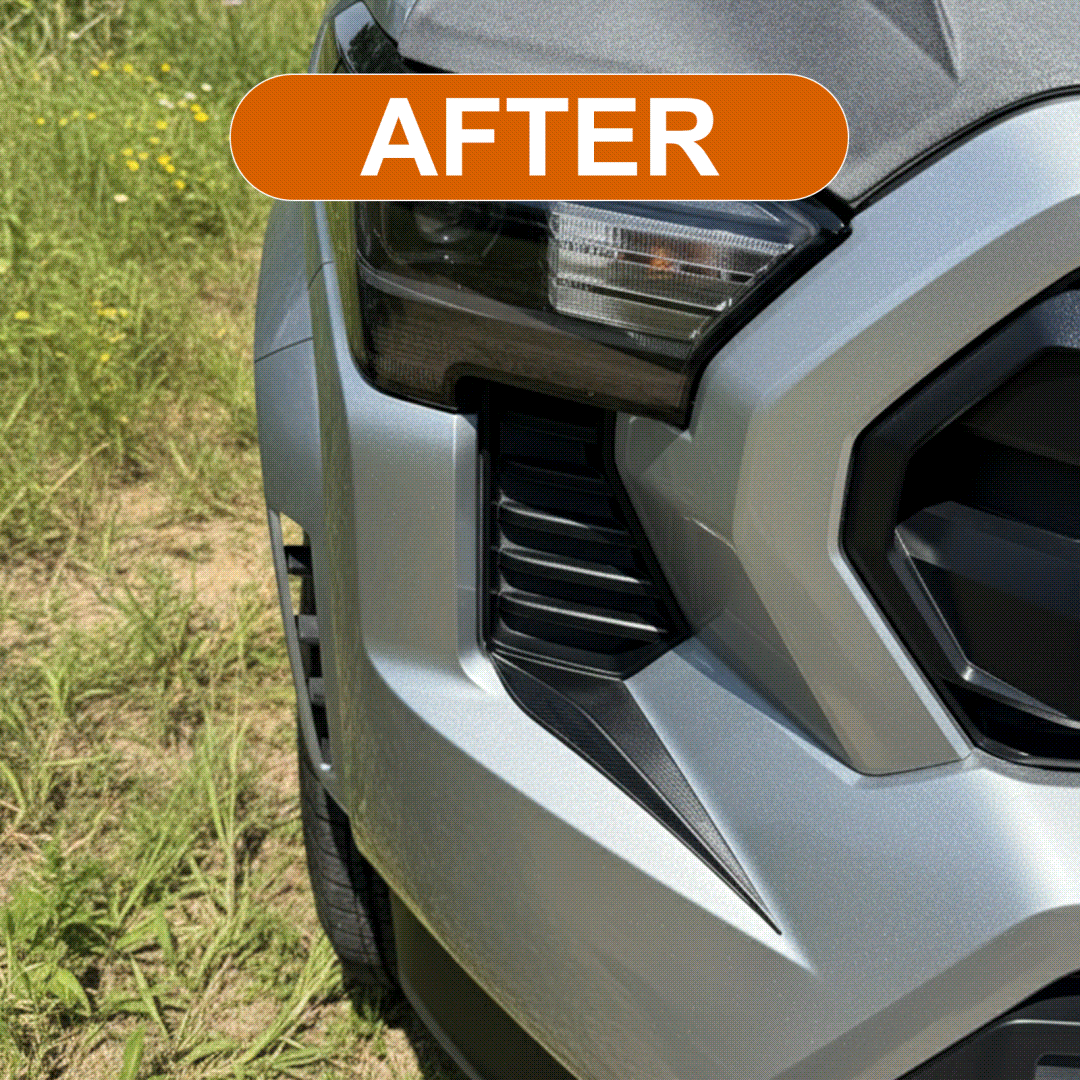 Tacoma Front Side Grille Patch Decor Cover Front Headlight Grille Decals for Toyota