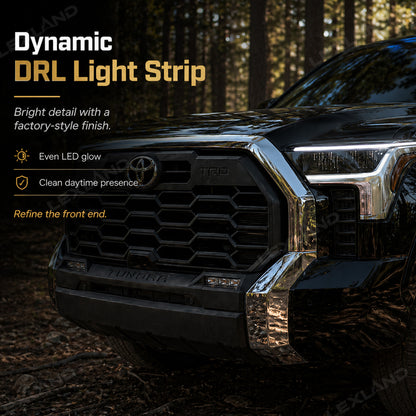 Tundra LED Daytime Running Lights DRL Grille Side Lights Dynamic Sequential Turn Signals