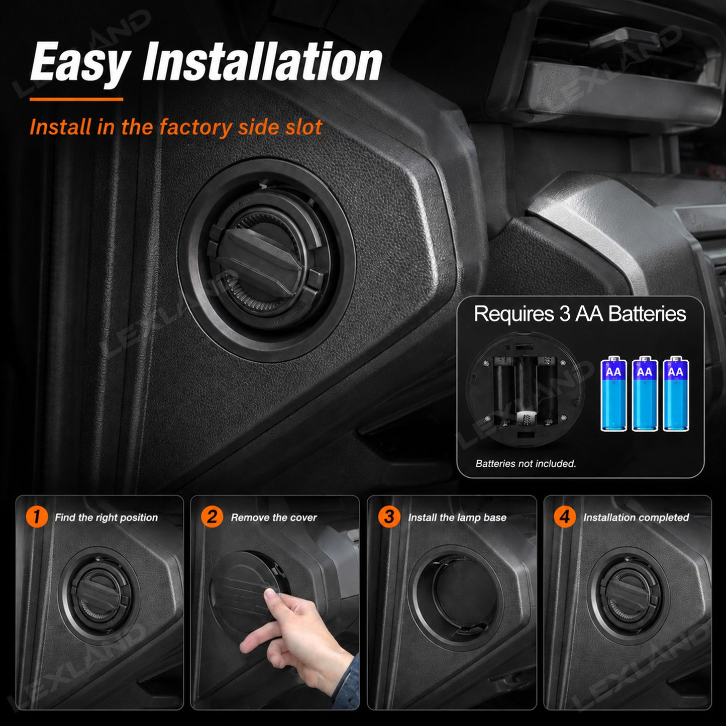 Tacoma/4Runner Driver Side Dash LED Lantern Flashlight Portable LED Light for Toyota