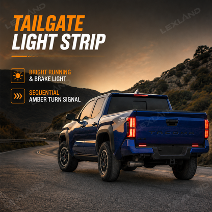 Tacoma/Tundra Tailgate Light Strip LED Running Brake Sequential Turn Signals Lights Bar