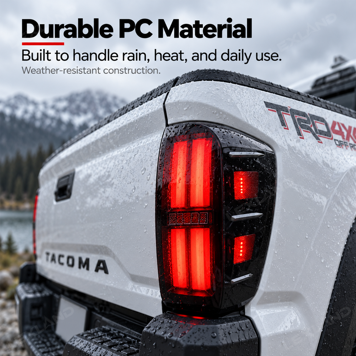 Tacoma 3rd Gen Tail Lights LED Form Lighting Rear Lamps Assembly for Toyota