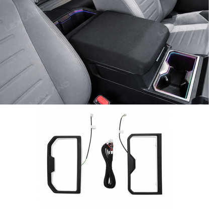 Tacoma Cup Holder RGB Ambient Lighting Kit Interior Cupholder Light Upgrade for Toyota