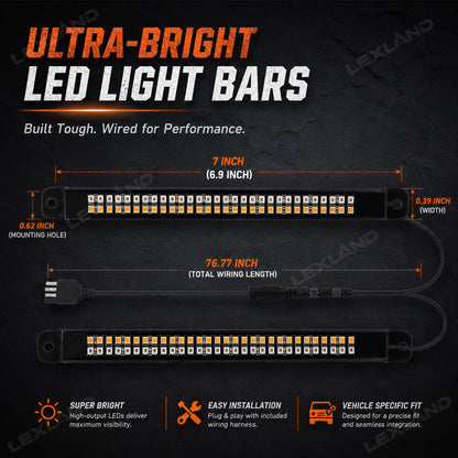 Tacoma/Tundra Tailgate Light Strip LED Running Brake Sequential Turn Signals Lights Bar