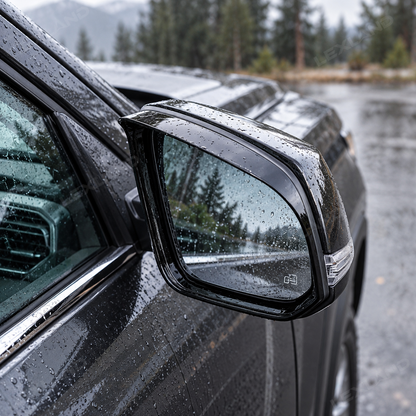 Tundra Rearview Mirror Rain Eyebrow Trim Side Mirror Rain Guard Eyebrow Cover Trim 2PCS for Toyota