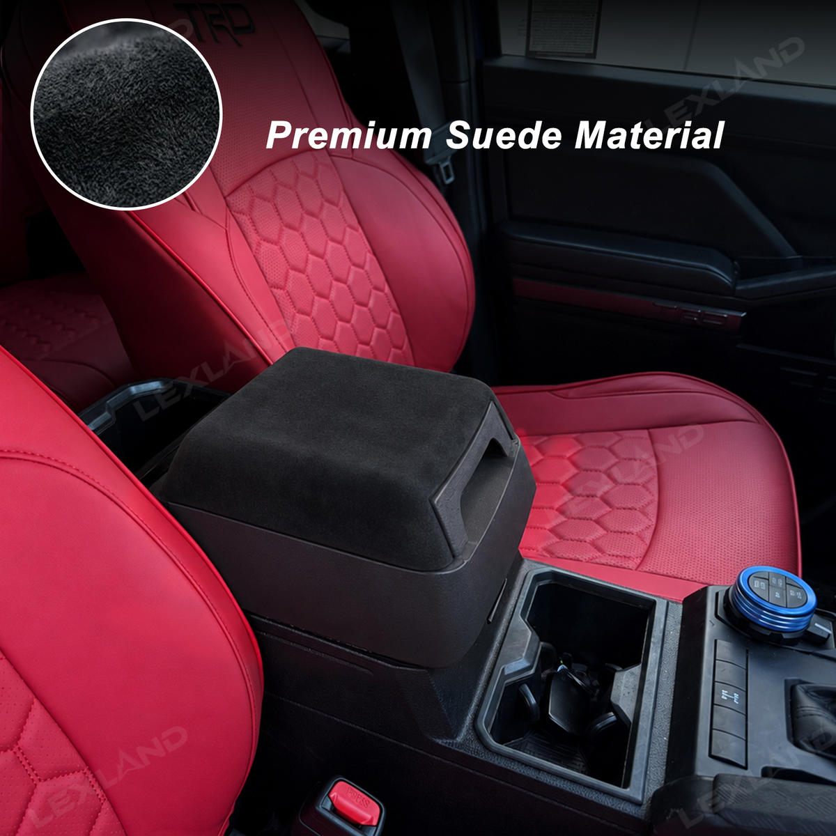 Tacoma/4Runner Armrest Pad Center Console Armrest Cover Riser with Hidden Storage Drawer