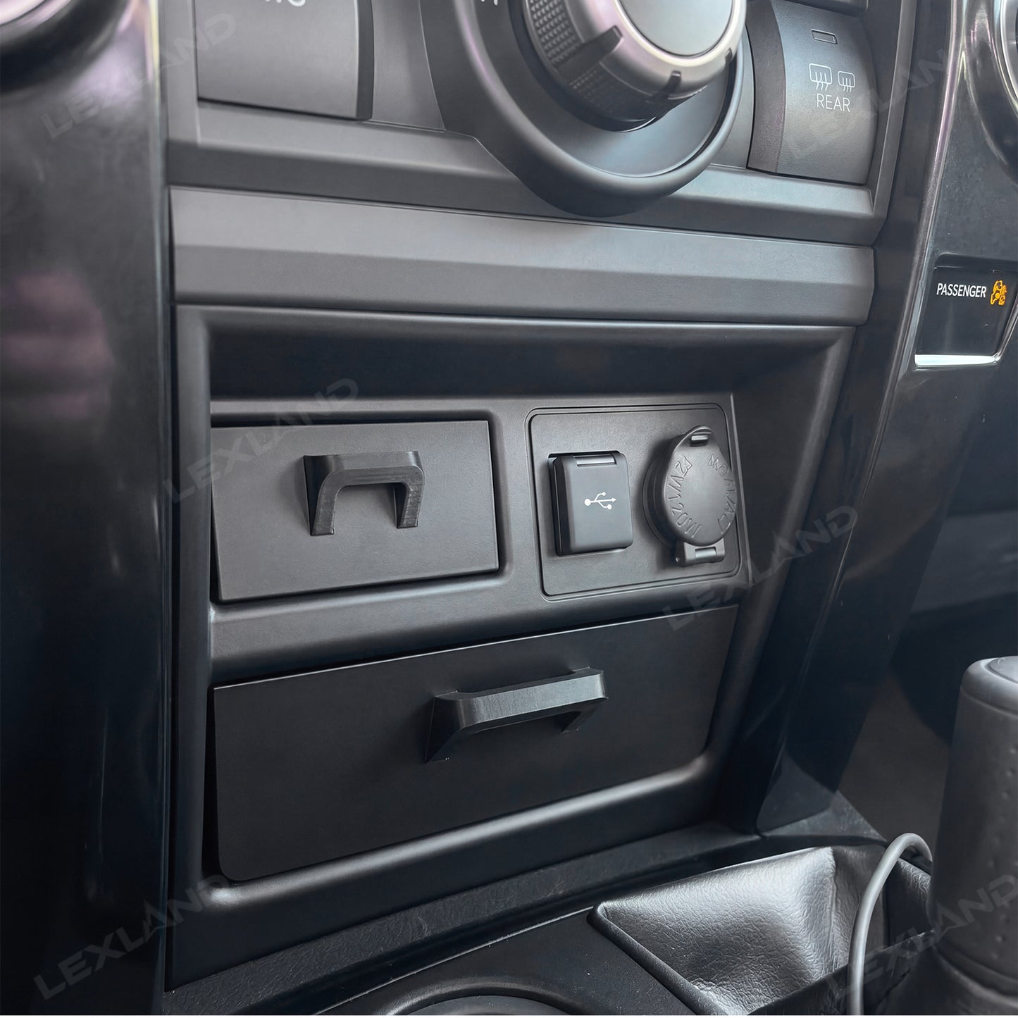 4Runner Storage Drawer Organizer Center Console Cubby Upper & Lower Storage Box 2PCS for Toyota