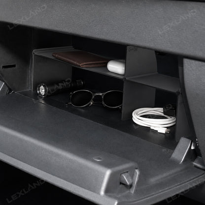 Tundra Glove Box Organizer Insert ABS Storage Divider Interior Accessories for Toyota