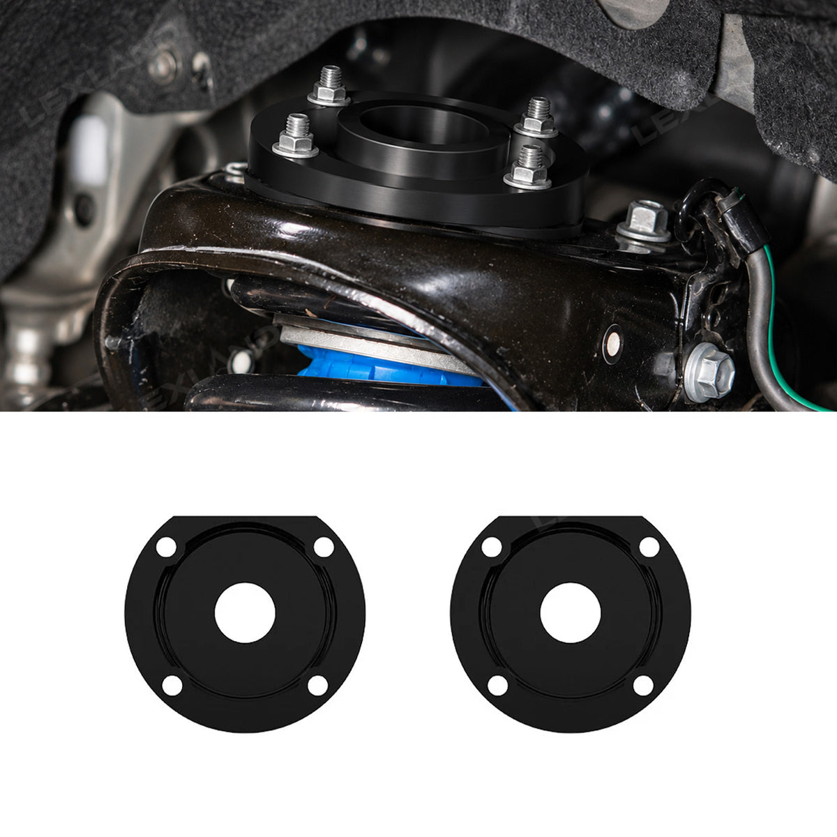 Tacoma Coilover Top Plate Reinforcement Kit Aluminum Alloy Strut Reinforcement Plates 2PCS