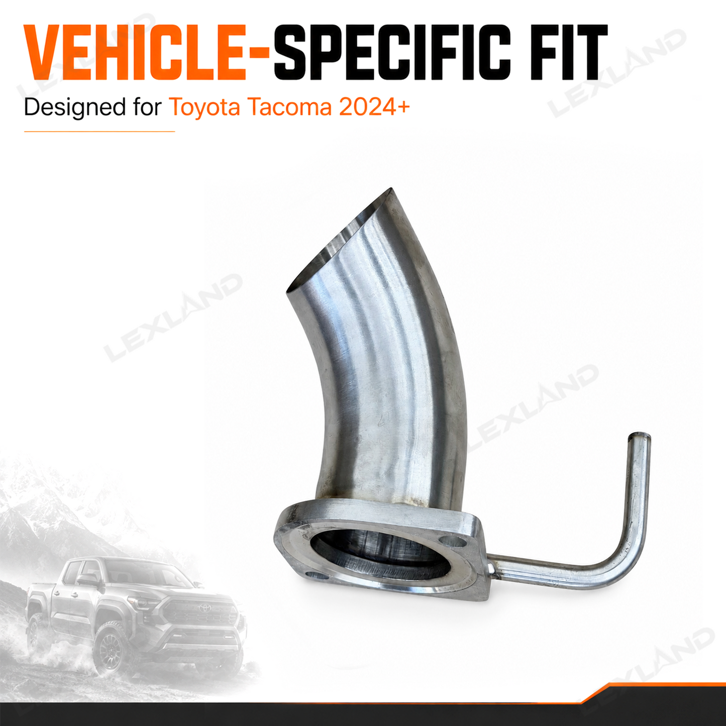 Tacoma Exhaust Tip Off-Road Trail Pipe Stainless Steel Exhaust 2.0 for Toyota