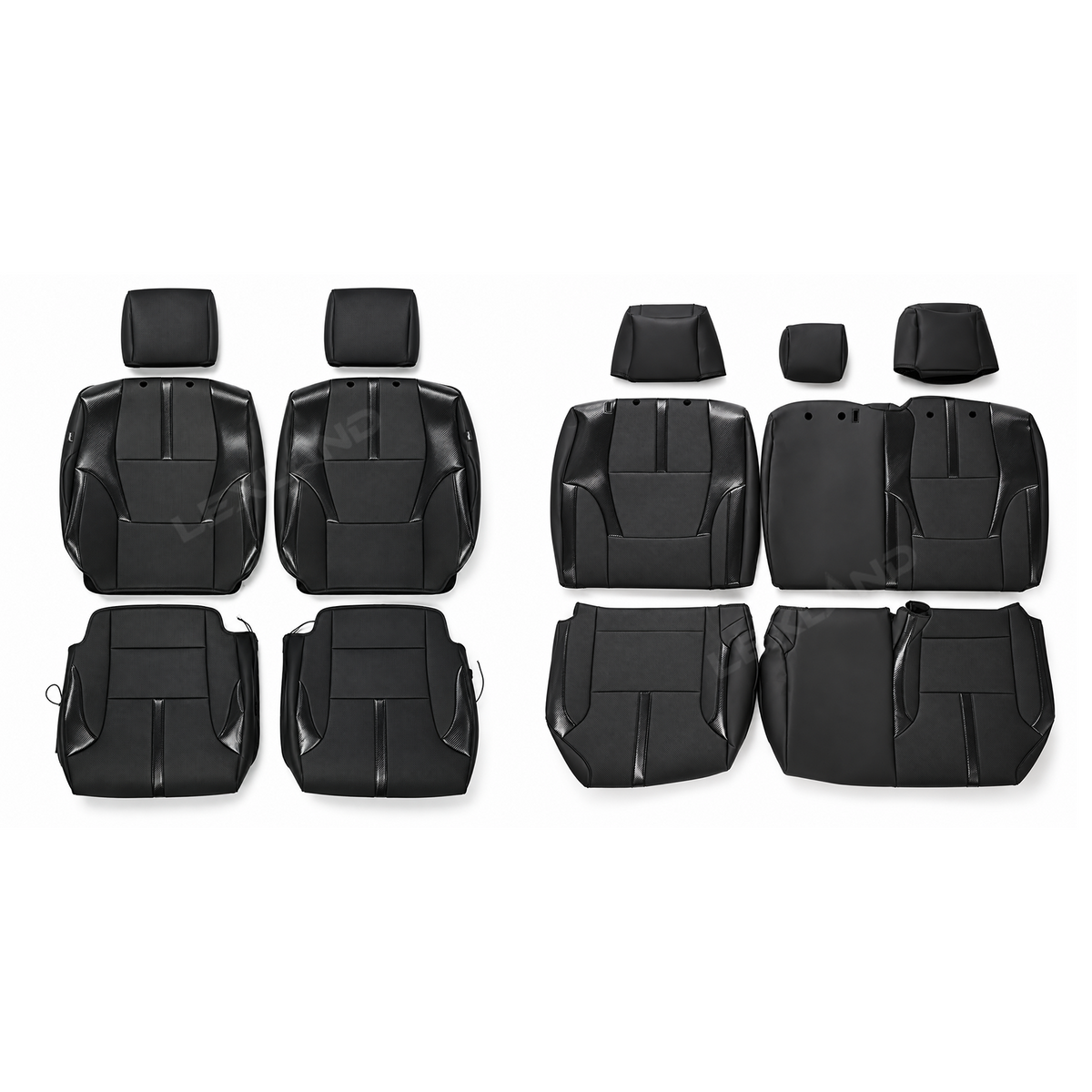 Tundra Seat Covers Carbon Fiber Style Custom Seat Protector Interior Cover for Toyota