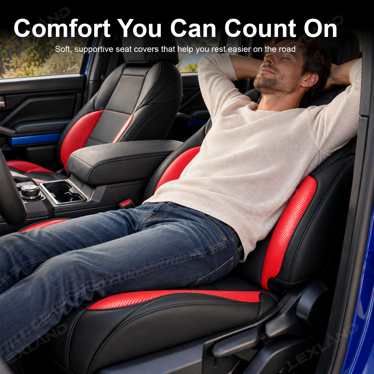 Tacoma /4Runner Seat Covers Carbon Fiber Style Seat Protector Interior Trim Upgrade for Toyota