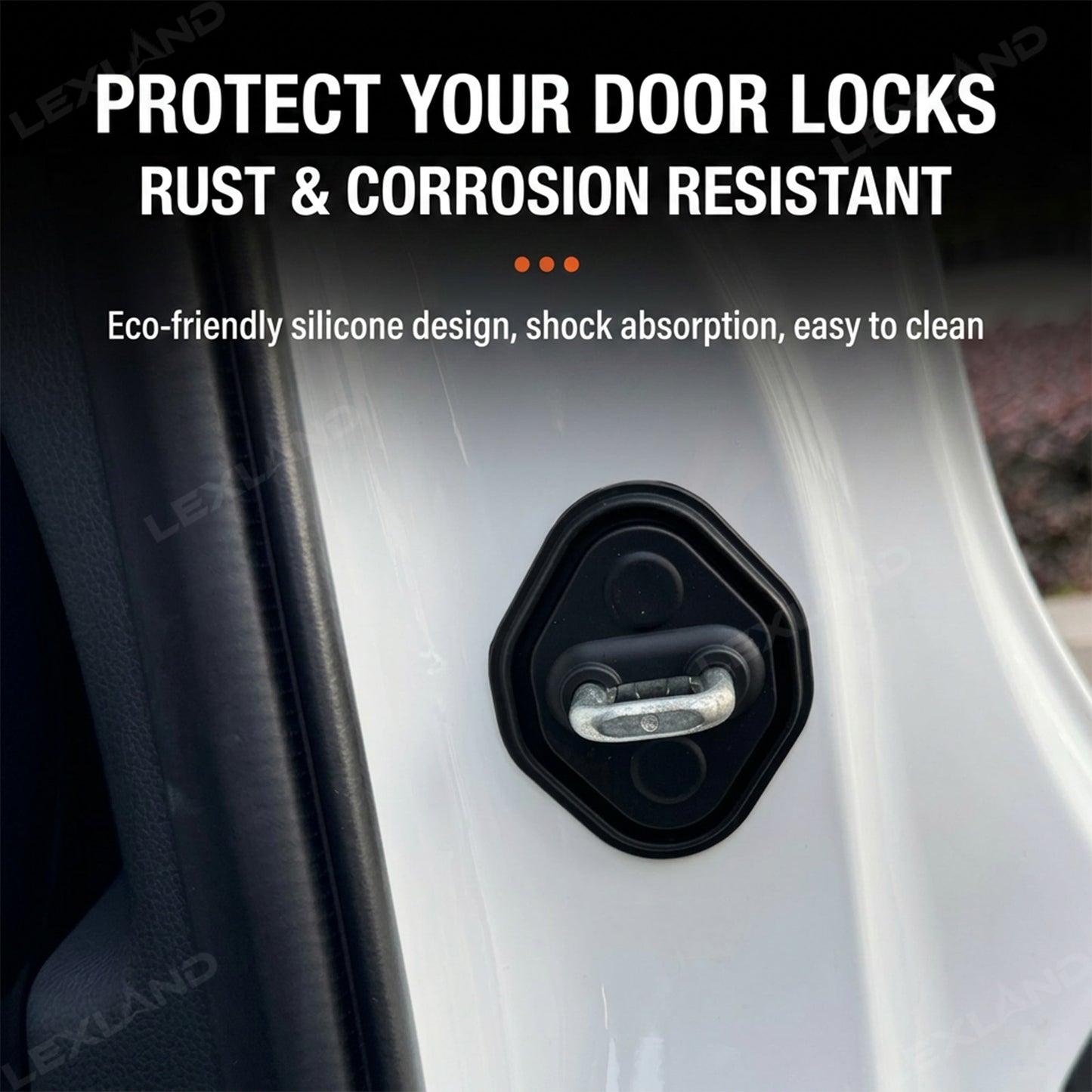 Tacoma/ 4Runner/ Land Cruiser Door Lock Cover Silicone Door Latch Cover Protector for Toyota