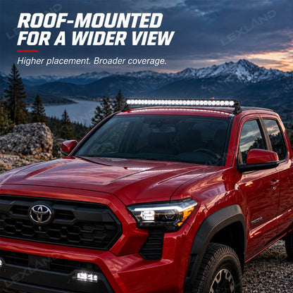 Tacoma Roof Combo Slim LED Work Light Bar 45-Inch Roof-Mounted Off-Road Driving Light for Toyota