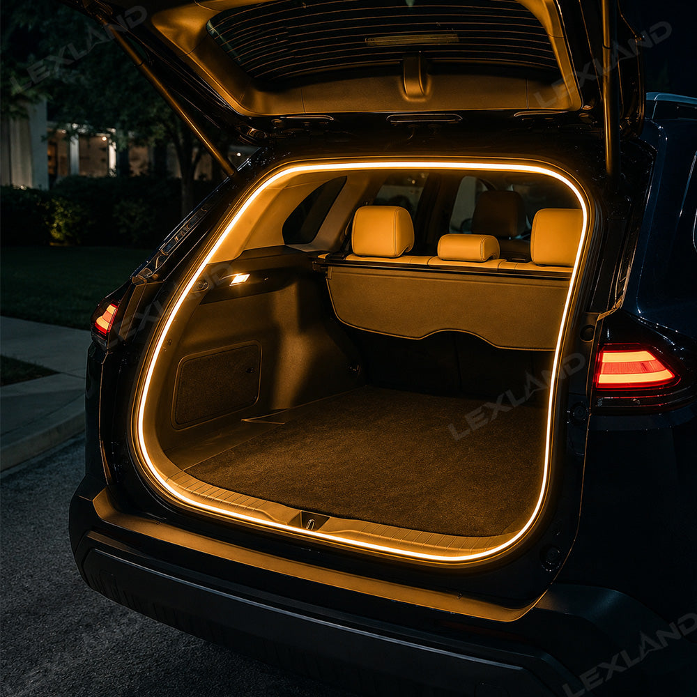 RAV4 Rear Trunk Ambient Lighting Kit LED Trunk Cargo Light Strip Interior Decoration Lights