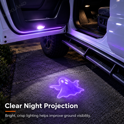 Tacoma/4Runner Halloween Ghost Door Puddle Lights LED Front Door Projector Lights 2PCS
