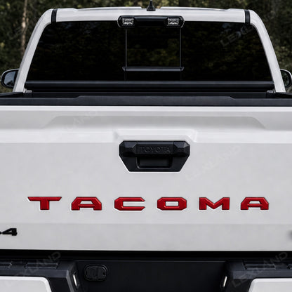 Tacoma 3D Tailgate Letters ABS Tailgate Insert Rear Emblems Decals for Toyota