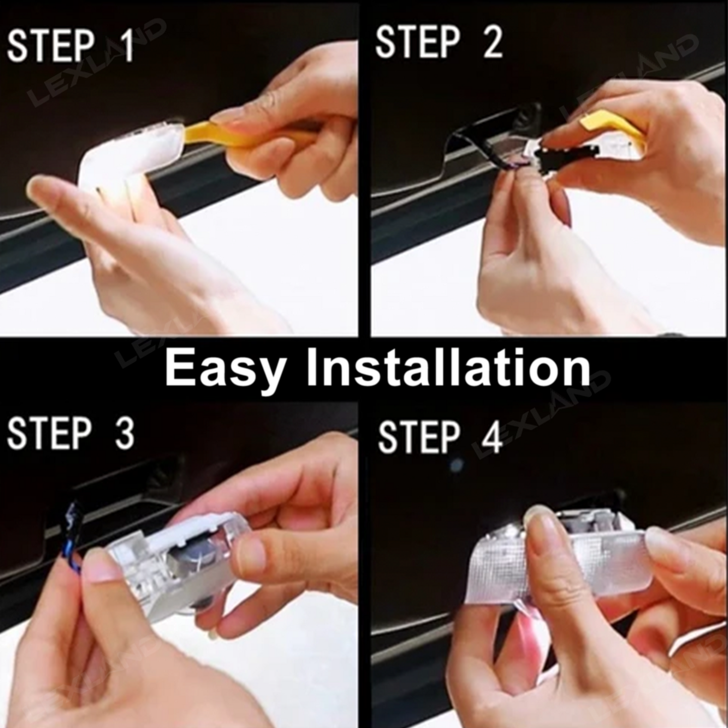 Tacoma/4Runner LED Puddle Lights Front Door Welcome Lights TRD Style Door Projector Lights 2PCS