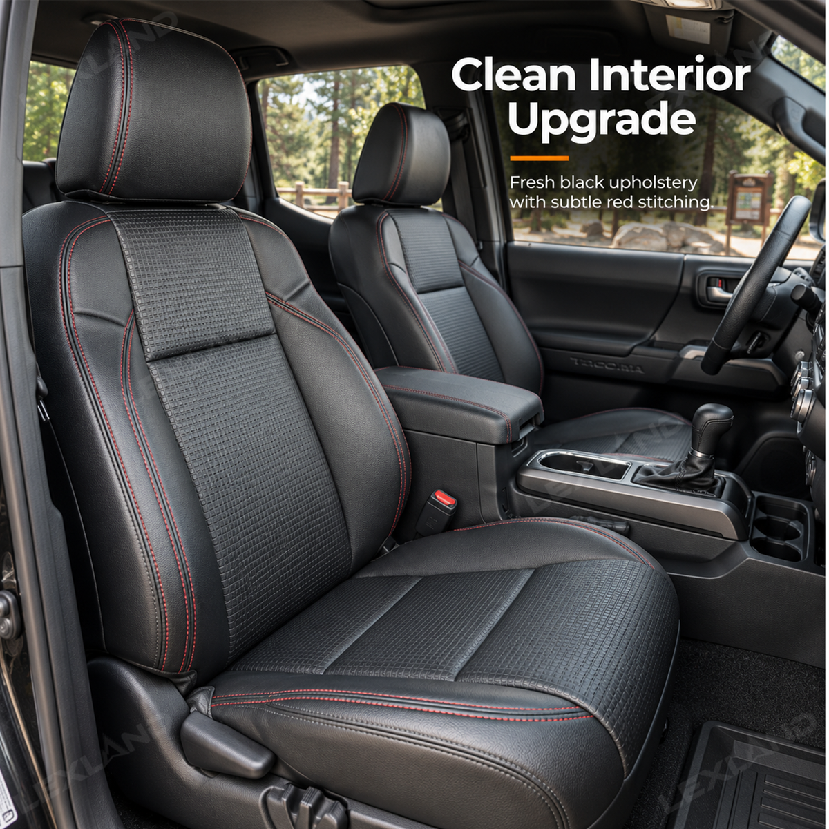 Tacoma Seat Covers OEM-Style Fit Seat Protector Interior Seat Upholstery Upgrade for Toyota