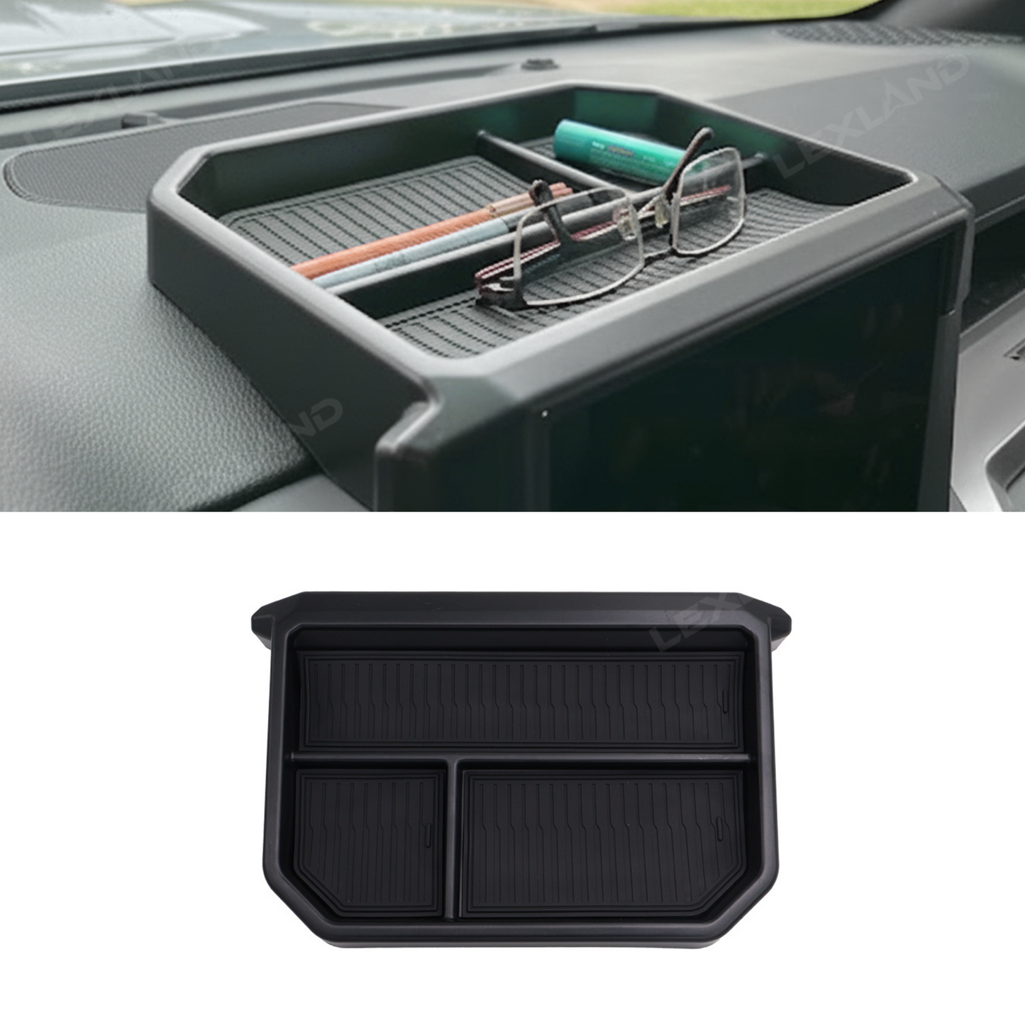 Tacoma/4Runner Dashboard Organizer Tray Behind Screen Interior Dash Storage Box for Toyota