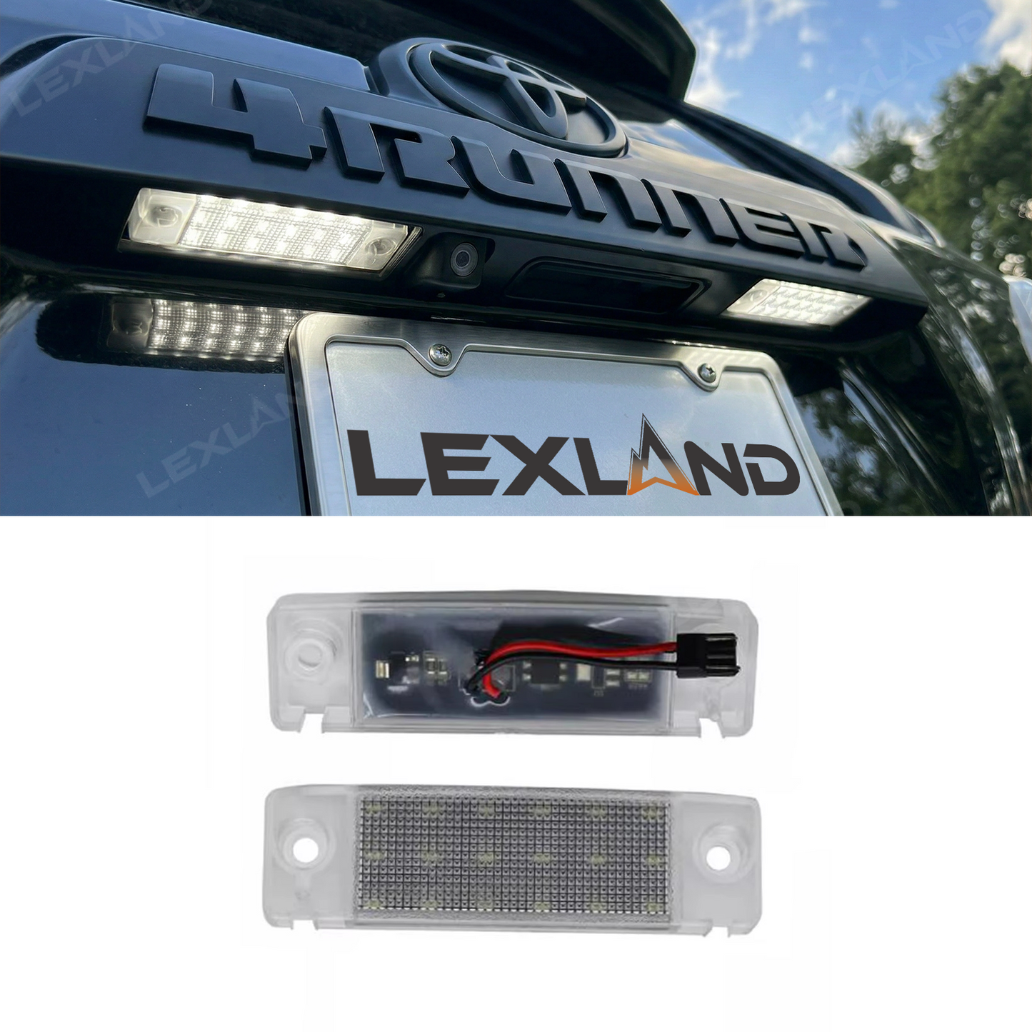 4Runner LED License Plate Light White License Plate Lamp for Toyota