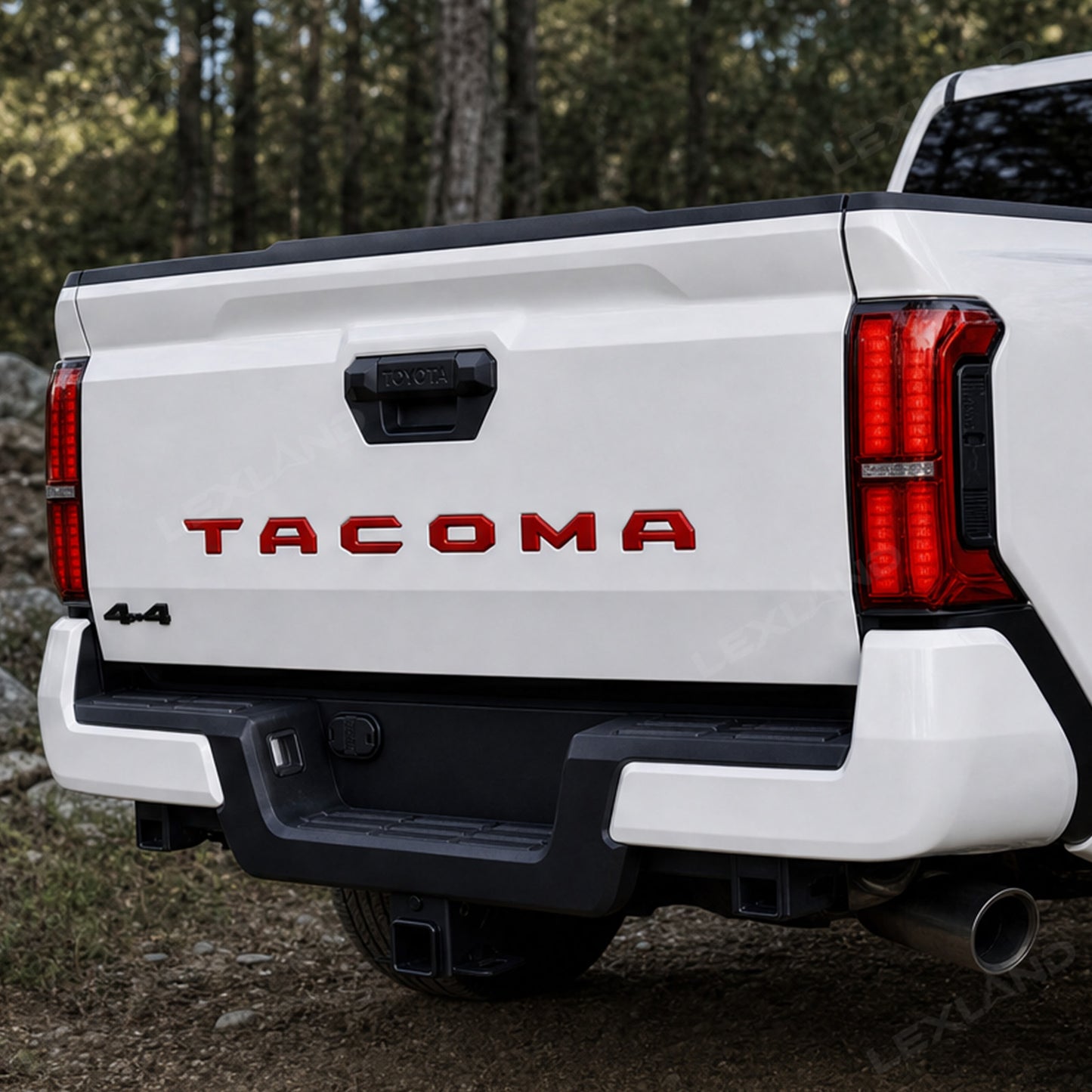 Tacoma 3D Tailgate Letters ABS Tailgate Insert Rear Emblems Decals for Toyota