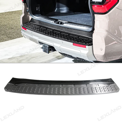 4Runner Rear Bumper Guard Plate Cover ABS Glossy Carbon Fiber Style Rear Sill Guard Board Protector