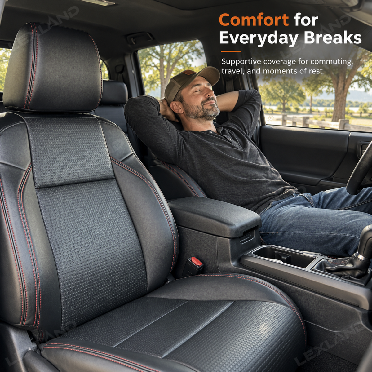 Tacoma Seat Covers OEM-Style Fit Seat Protector Interior Seat Upholstery Upgrade for Toyota