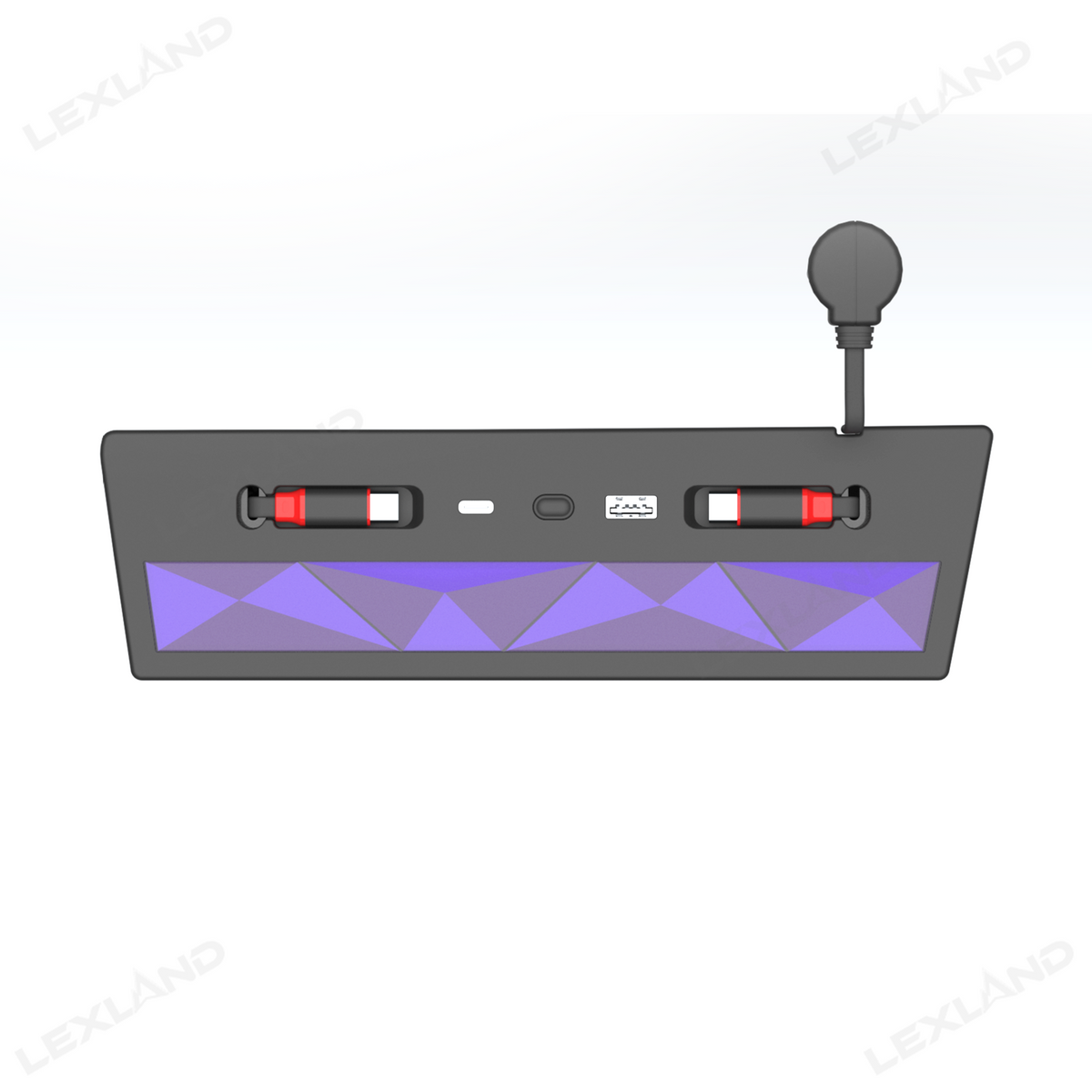 Tacoma Center Console USB Charging Hub Multi-Port Docking Station with Ambient Lighting & Retractable Cables