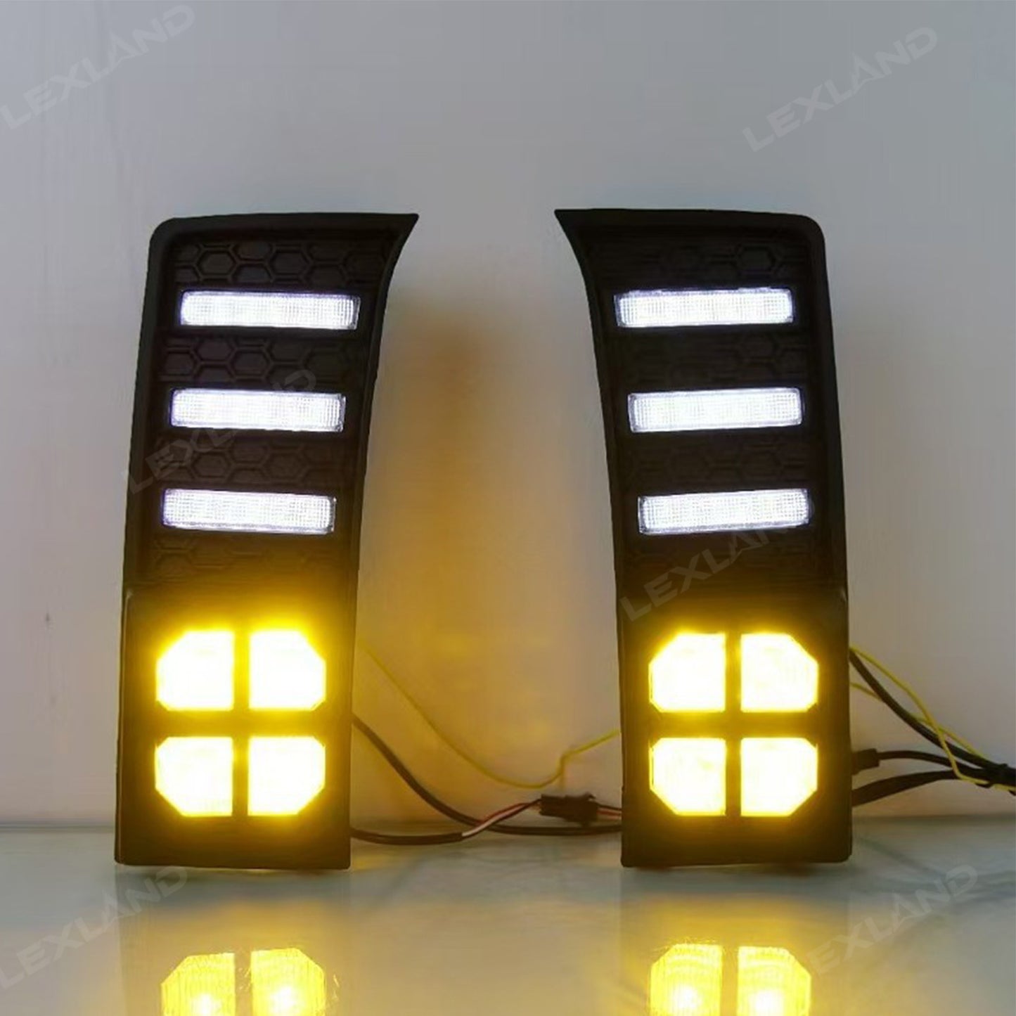 Tundra LED Daytime Running Lights Dual-Color DRL Sequential Turn Signal Lighting Upgrade for Toyota