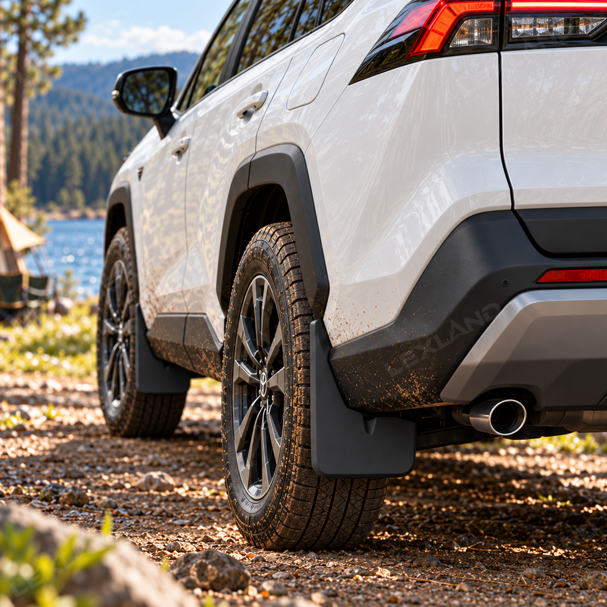 RAV4 Mud Flaps No-Drill Splash Guards Front & Rear Fender Mudguards 4PCS for Toyota