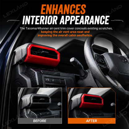 Tacoma /4Runner Air Vent Cover Dashboard Side A/C Decorative Trim for Toyota
