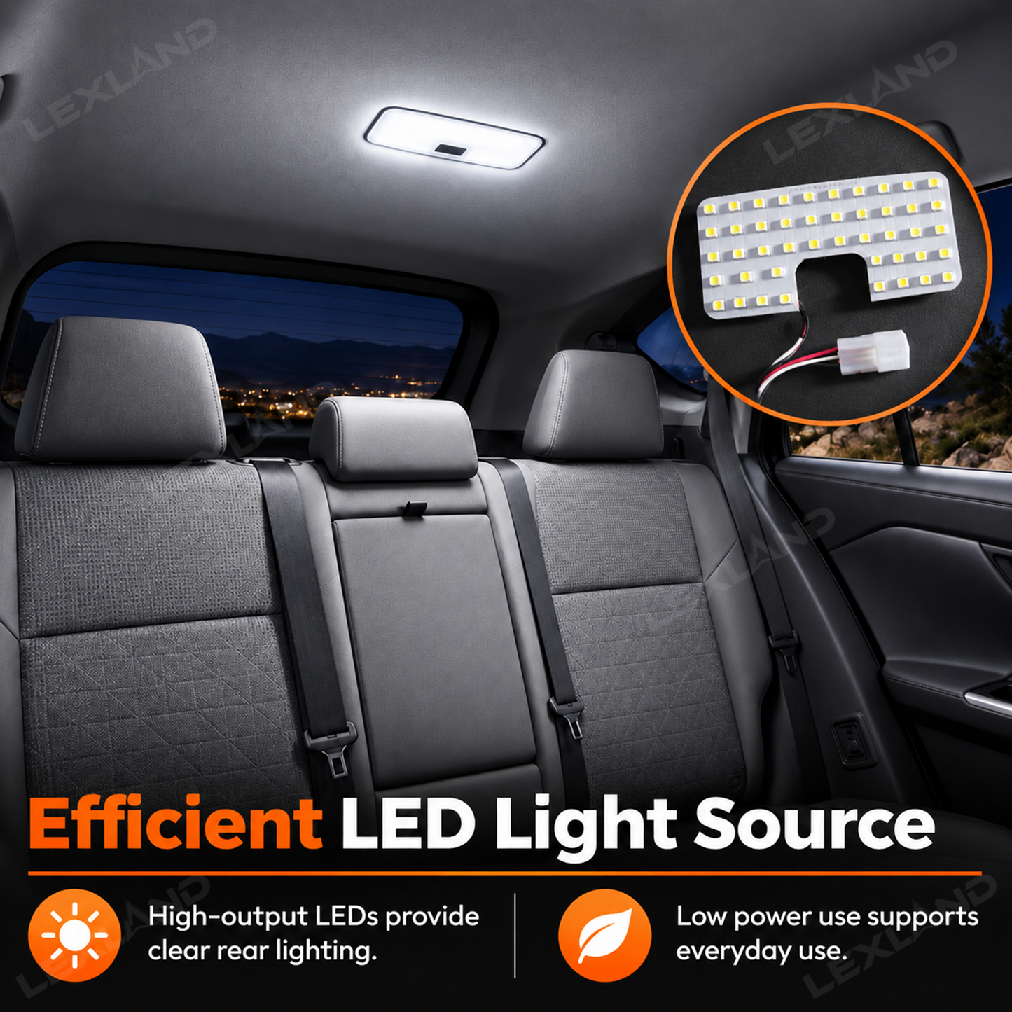 RAV4 LED Rear Dome Light Multi-color Overhead Interior Light of Toyota