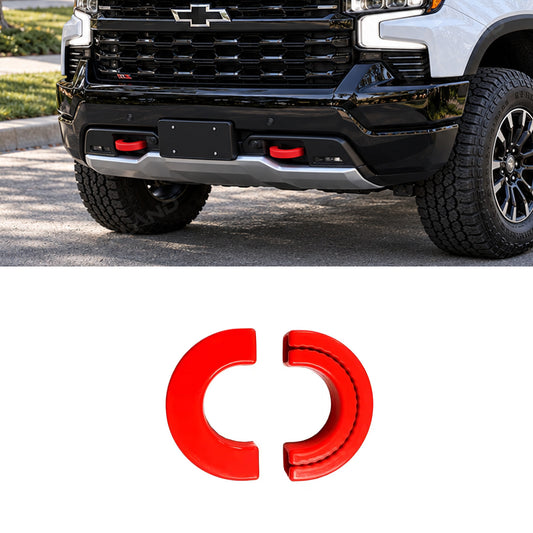 Silverado 1500 Front Tow Hook Covers Silicone Tow Hook Caps Protectors for Chevrolet