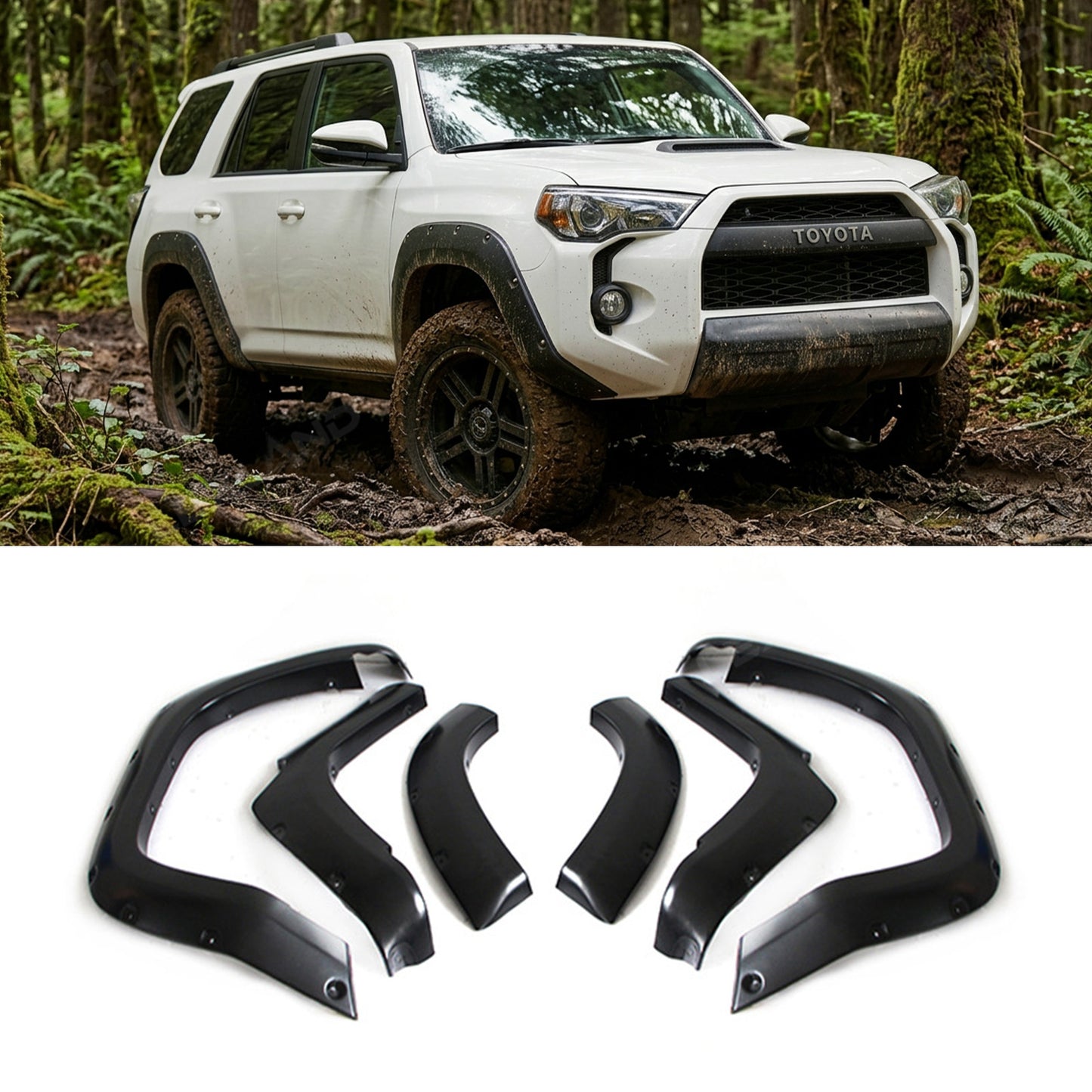 4Runner Fender Flares Pocket Style Wheel Arch Replacement Kit For Toyota