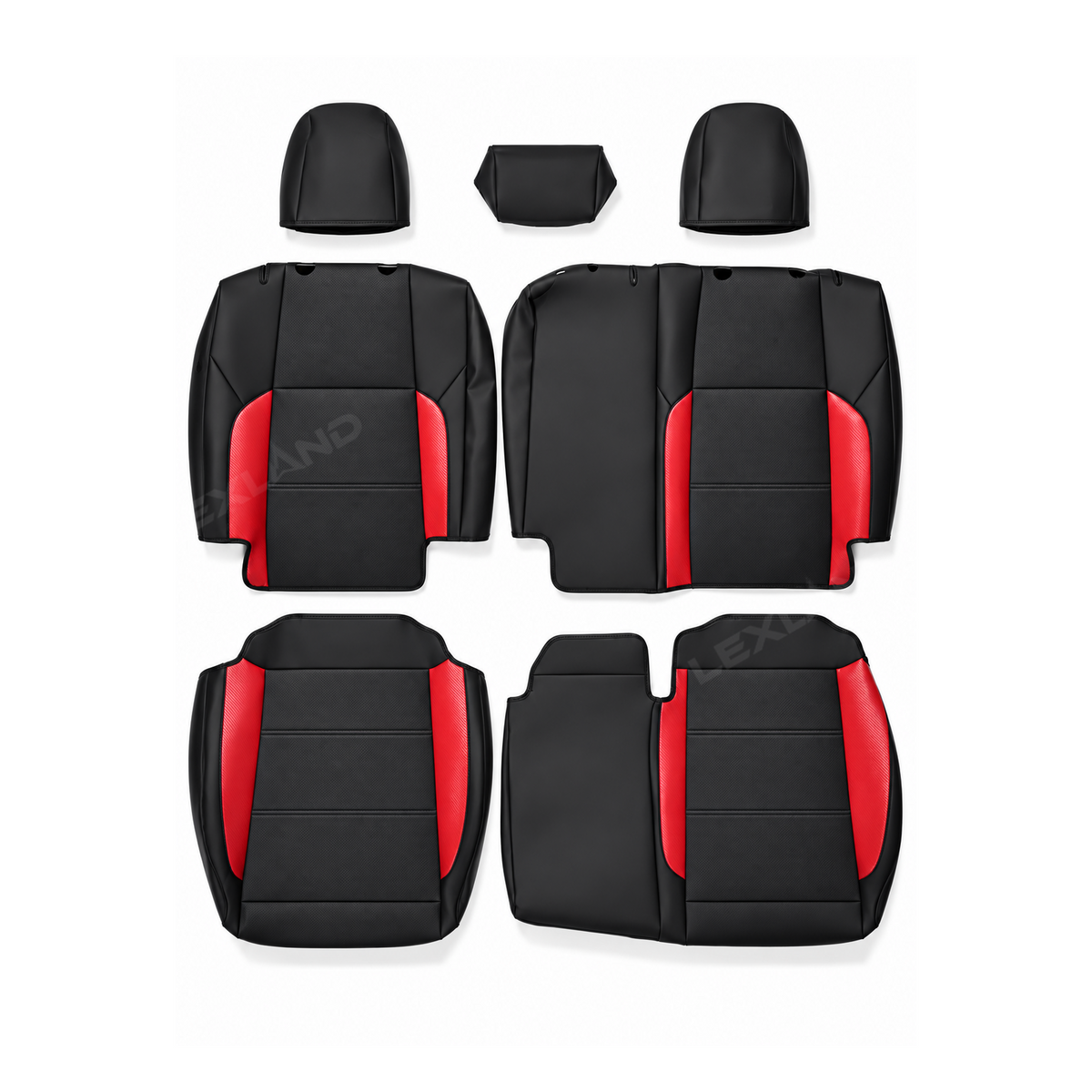 Tacoma /4Runner Seat Covers Carbon Fiber Style Seat Protector Interior Trim Upgrade for Toyota
