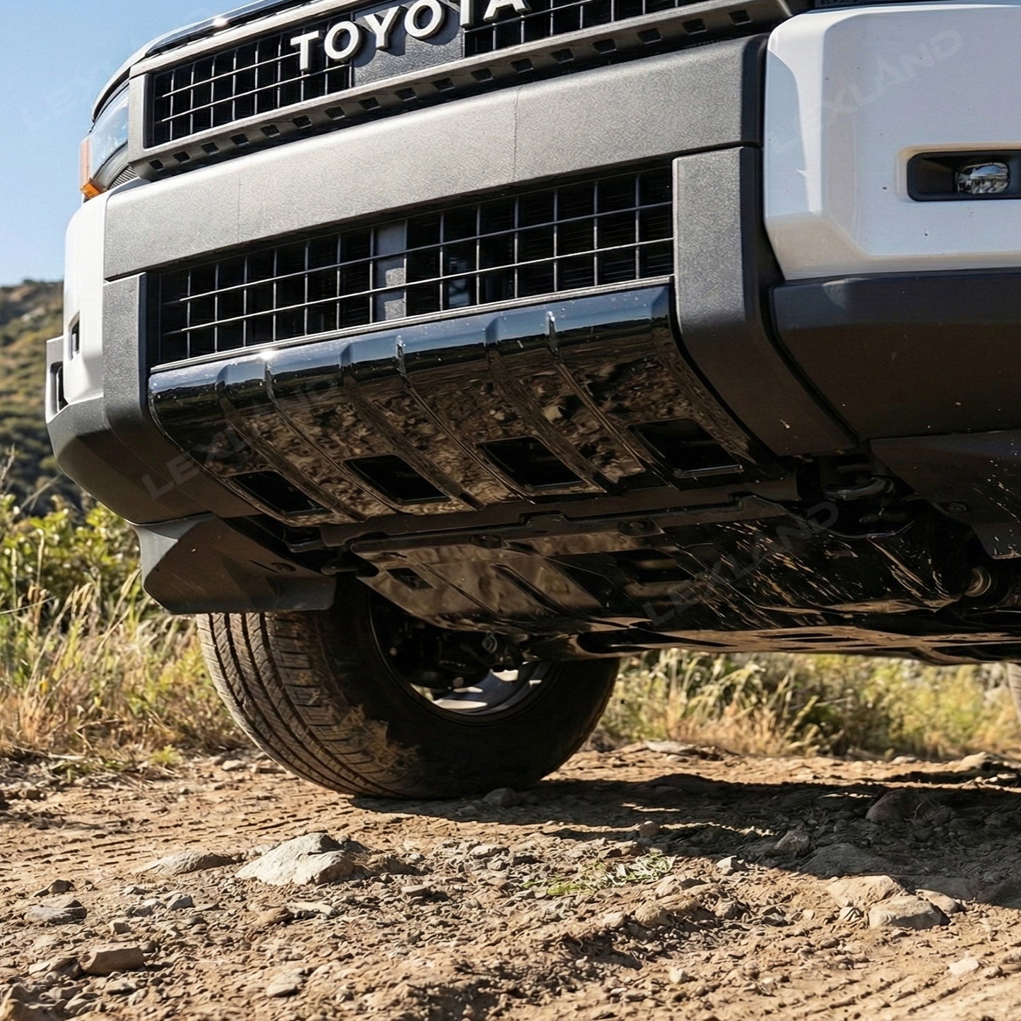 Land Cruiser Front Bumper Guard Plate ABS Lower Valance Panel Trim for Toyota