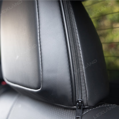 Tacoma /4Runner Seat Covers Embossed Nappa Leather Seat Protectors with TRD Style for Toyota