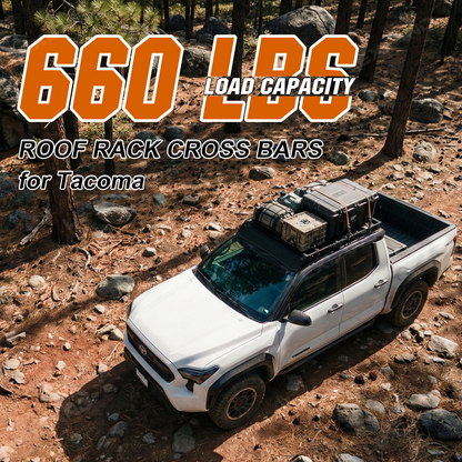 Tacoma Roof Rack Split Crossbar Carbon Steel Roof Cargo Platform Cross Bar