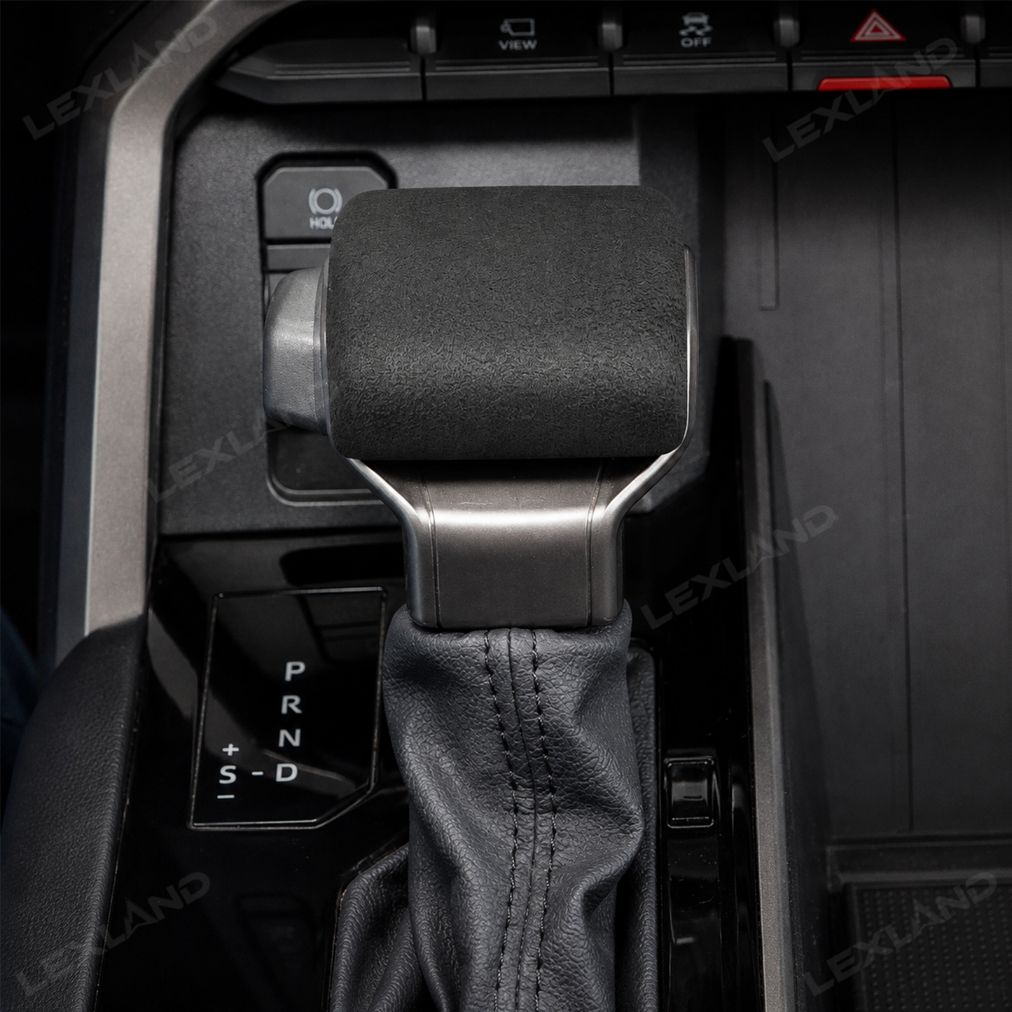 Tacoma Gear Shift Knob Cover Suede Shifter Gear Hand Brake Decorative & Protective Trim for Toyota