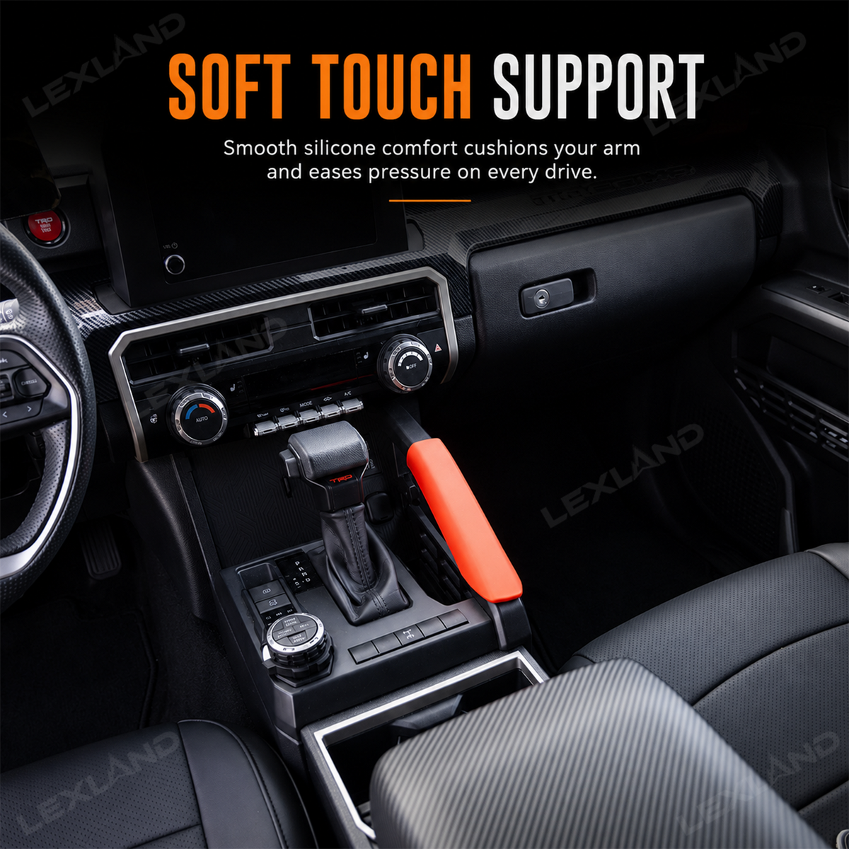 Tacoma Center Console Grab Handle Cover Silicone Interior Cover Trim for Toyota