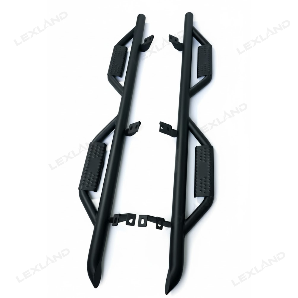 Tacoma/4Runner Running Boards Double Cab Side Steps Nerf Bar with Dropped Steps for Toyota