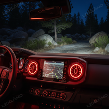 Tacoma Turbo Air AC Vents with Ambient Light RGB LED Vents Light 4PCS for Toyota