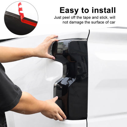 Silverado 1500 Smoked Third Brake Light Cover & Tail Light Covers Overlays Rear Lamp Protector