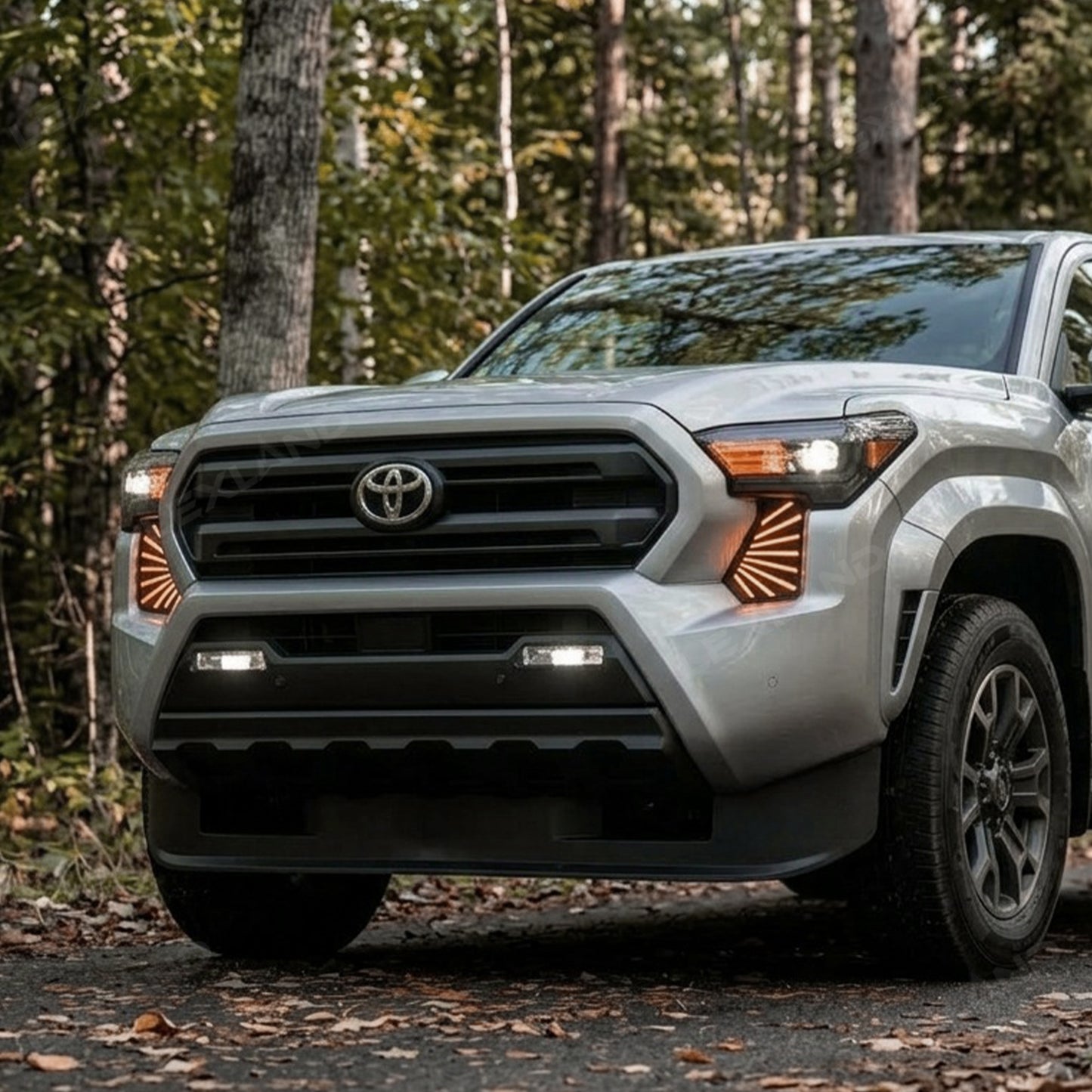 Tacoma LED DRL Sequential Daytime Running Light Kit Dual-Color Dynamic Fog Lamps for Toyota