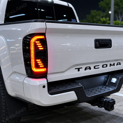 Tacoma 3rd Gen LED Tail Lights Smoked Sequential Rear Lights Assembly for Toyota