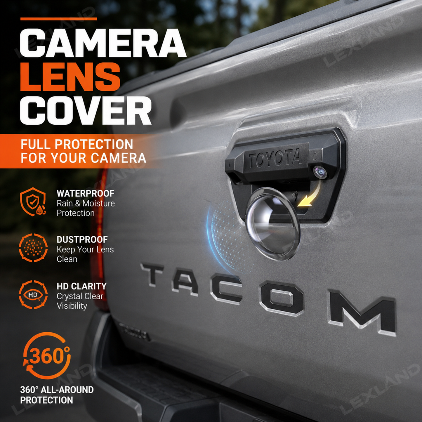 Tacoma Camera Cover Camera Caps ABS Camera Lens Protector Shield for Toyota