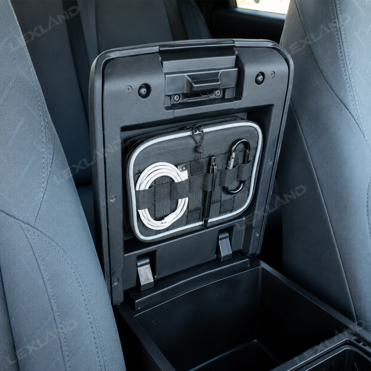 Tacoma/4Runner Center Console Organizer Armrest Hidden Bag Storage Pouch for Toyota