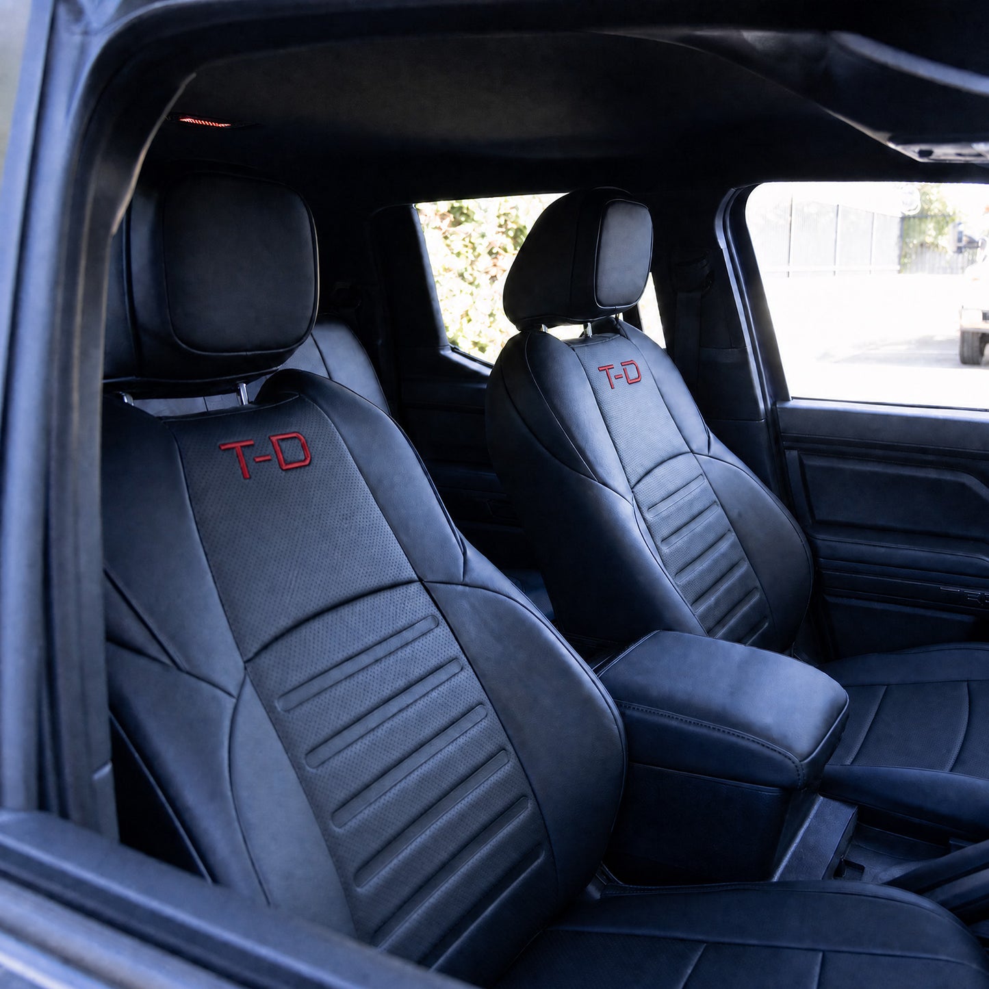 Tacoma /4Runner Seat Covers Embossed Seat Protector with TRD Style for Toyota