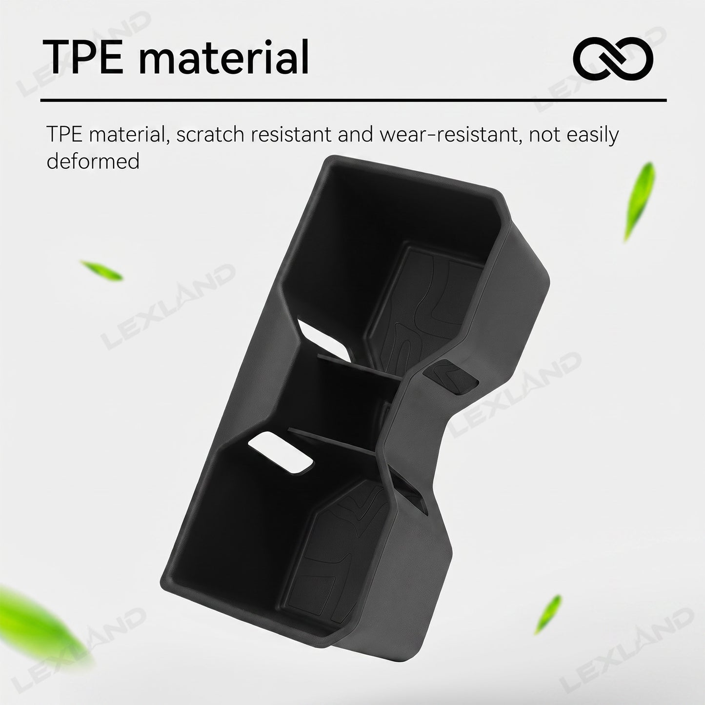 Tacoma Cup Holder Inserts Center Console & Rear Armrest Drink Holder Organizer 2PCS for Toyota