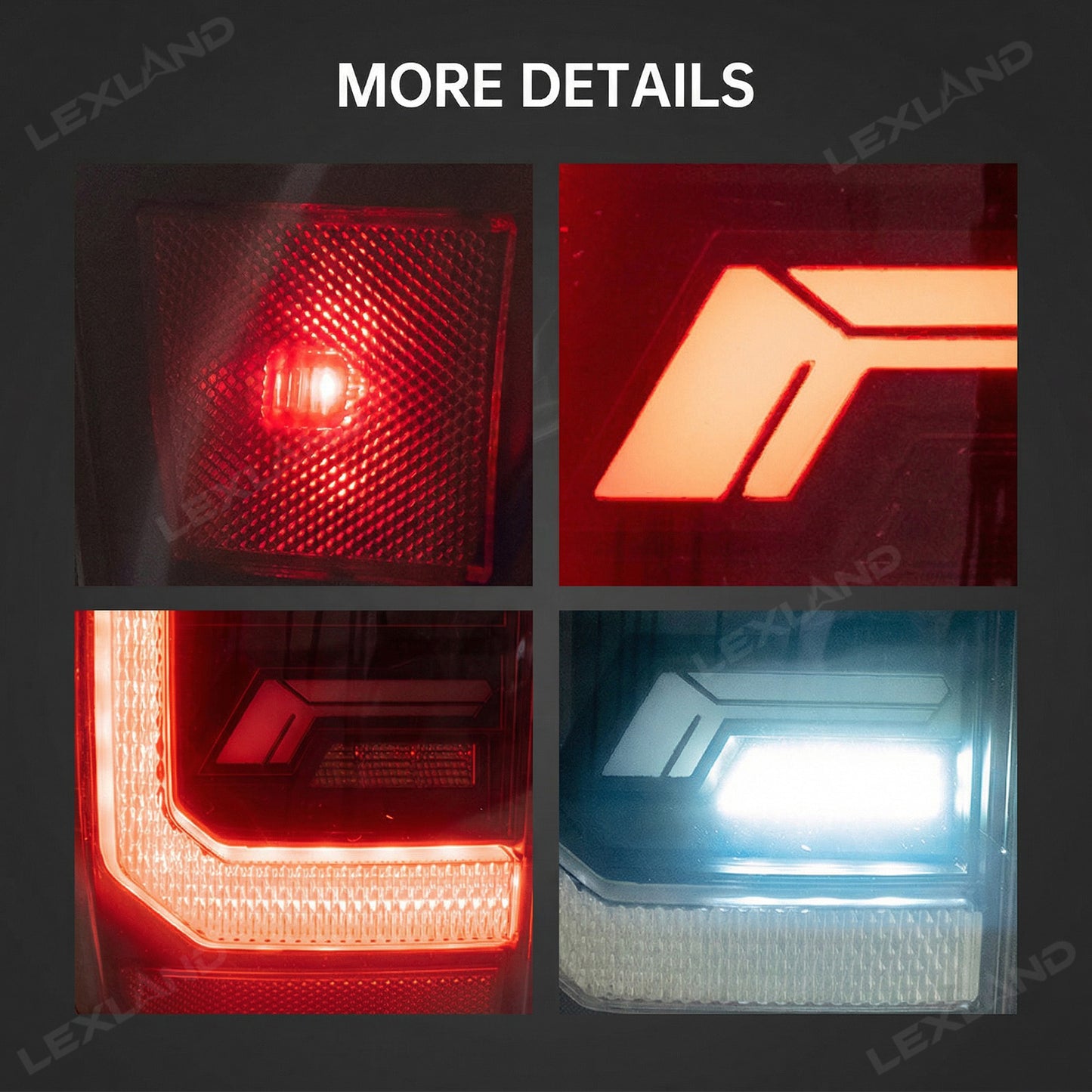 Tacoma LED Tail Lights Smoked Dynamic Form Lighting Sequential Rear Lamps Assembly for Toyota